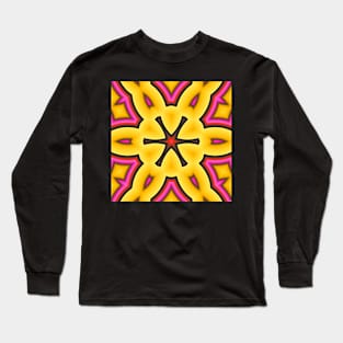 A yellow and pink bloom Long Sleeve T-Shirt